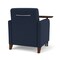 Lesro Siena Lounge Reception Guest Chair W/ Swivel Tablet, 27 in W 29.5 in L 32.5 in H SN1101 - alternate 3